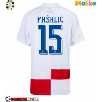 Moške Nogometnih dresov Hrvaška Mario Pasalic #15 Domači EP 2024 Kratki rokavi